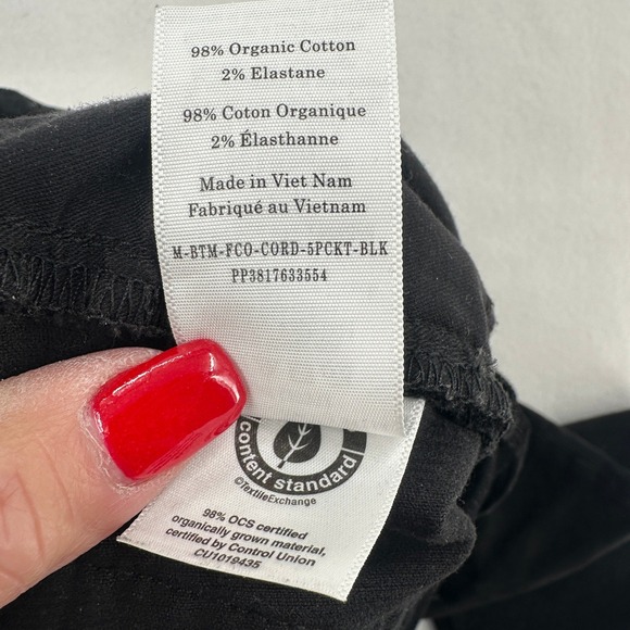 Everlane Mens Black Corduroy Straight Leg Pants Size 30x30 Preppy Designer Y2K - Picture 6 of 8